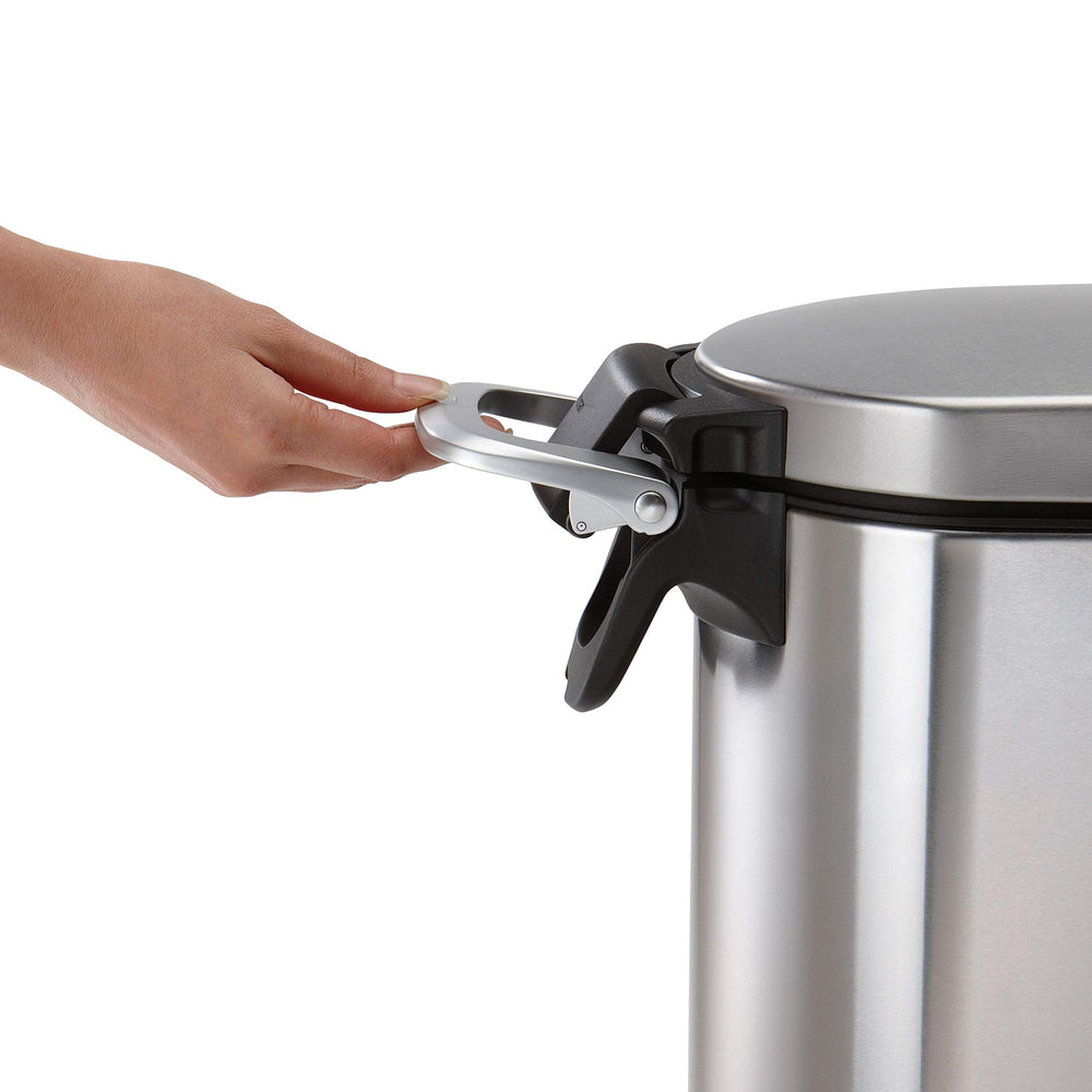 simplehuman manija de cierre firme para asegurar el contenedor