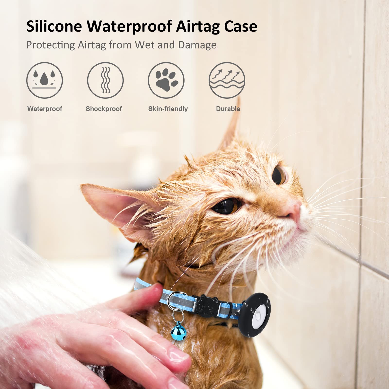 SimpleThings protección contra arañazos para el localizador en el collar.