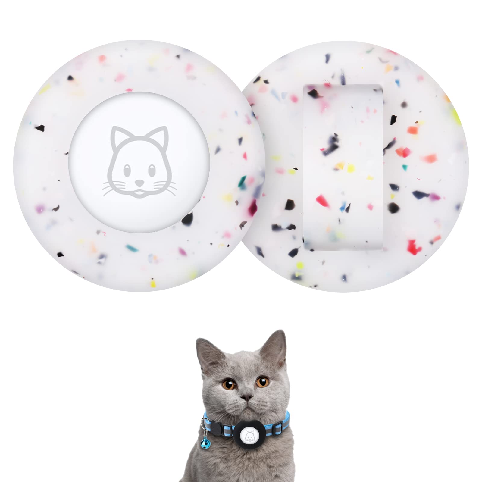 SimpleThings soporte localizador Apple en collar de gato, protección suave.