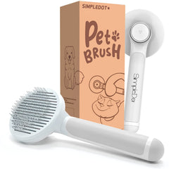 SimpleDot cepillo auto-limpiante para perros y gatos elimina pelos sueltos