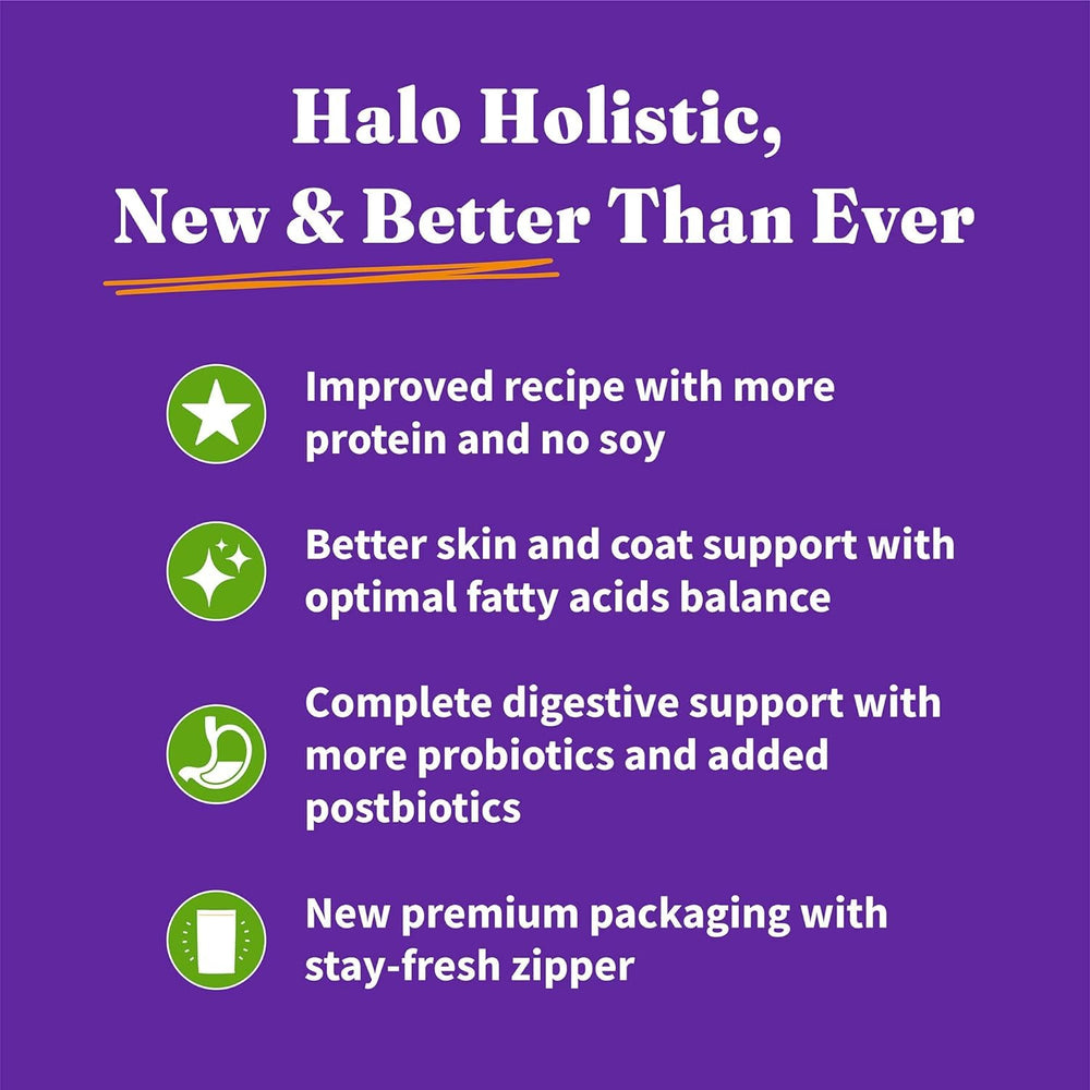 Halo sin preservantes ni colorantes artificiales para una dieta simple.
