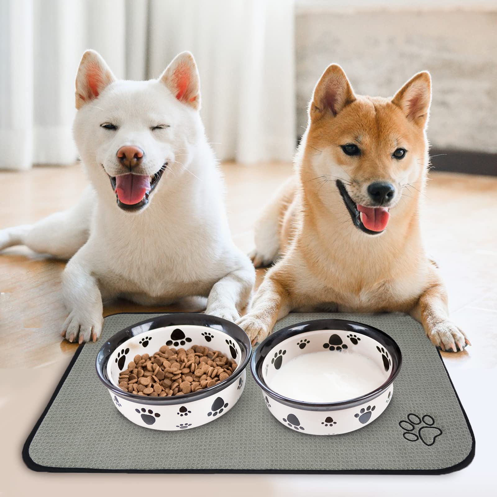 Ideal para perros y gatos, tazones de 5 a 7 pulgadas con SINLAND.