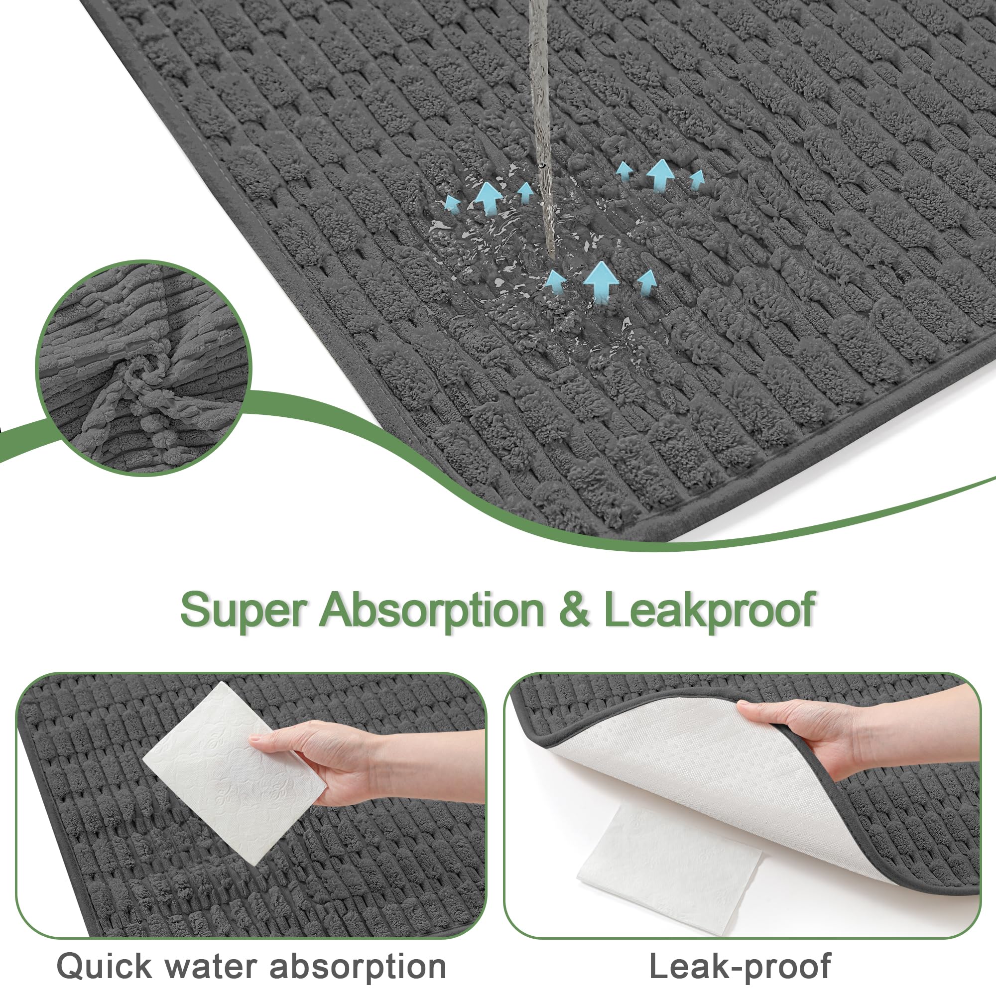 Sinotalent almohadillas absorbentes con tejido corduroy suave para más comodidad.