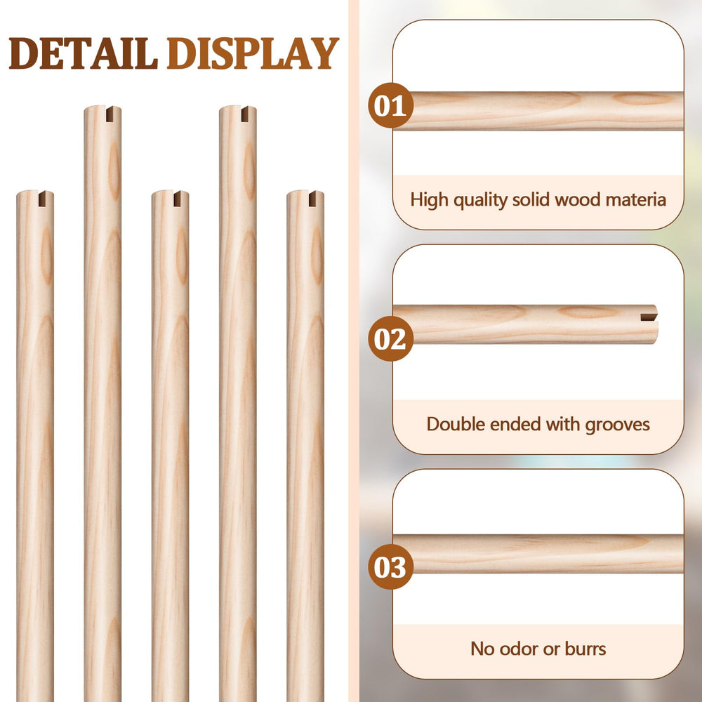 Percha Sintuff de madera natural para aves, tacto suave.
