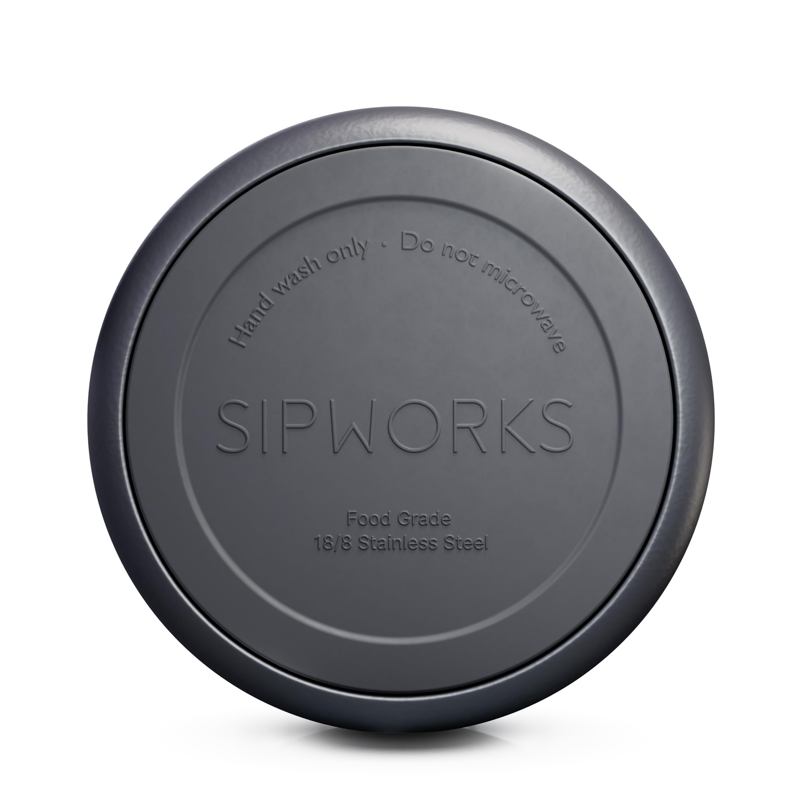 Sipworks tazón acero inoxidable, interior liso para limpieza rápida tras cada comida.