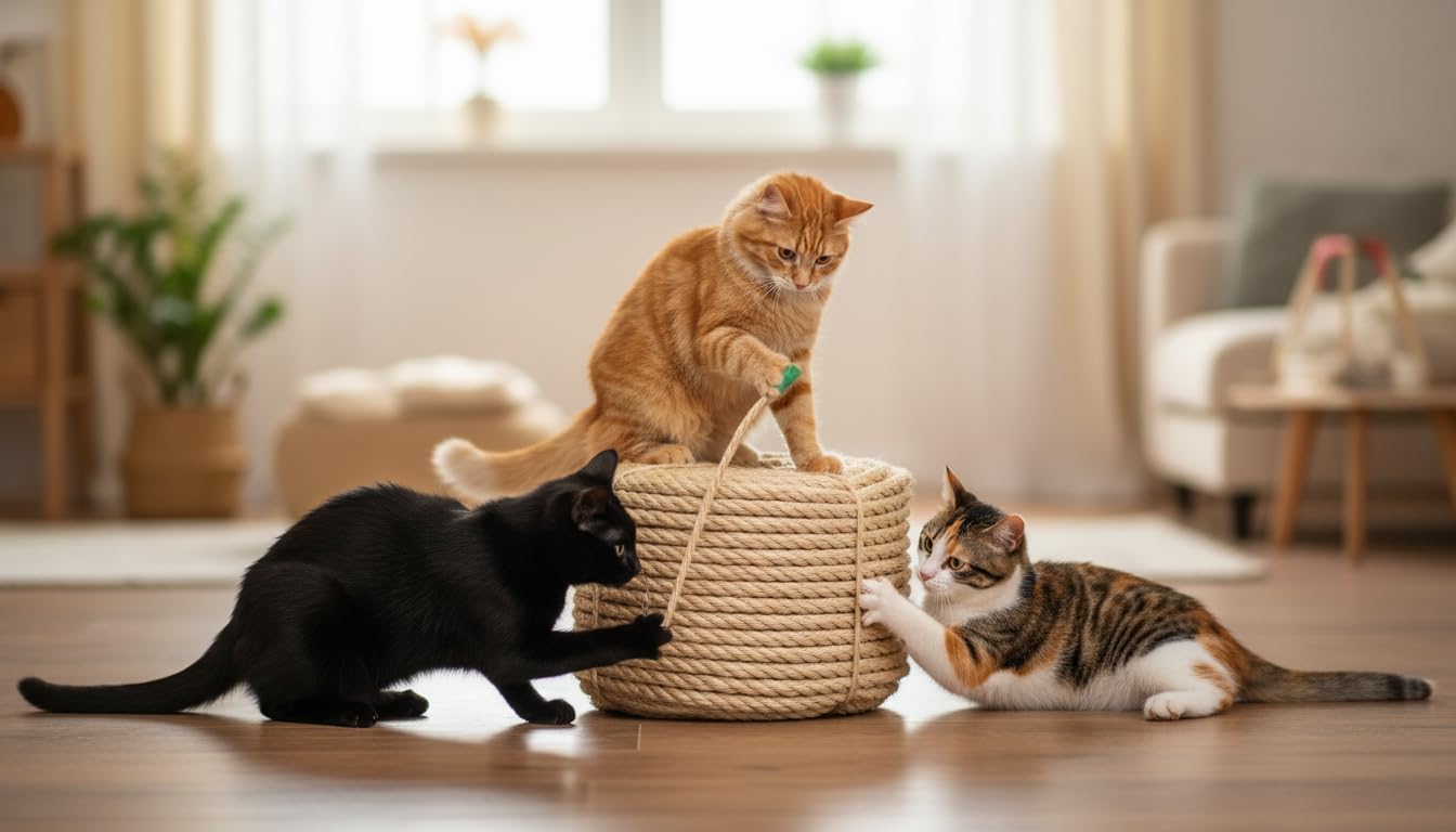 Cuerda de sisal 100ft para postes de gato reforzados.