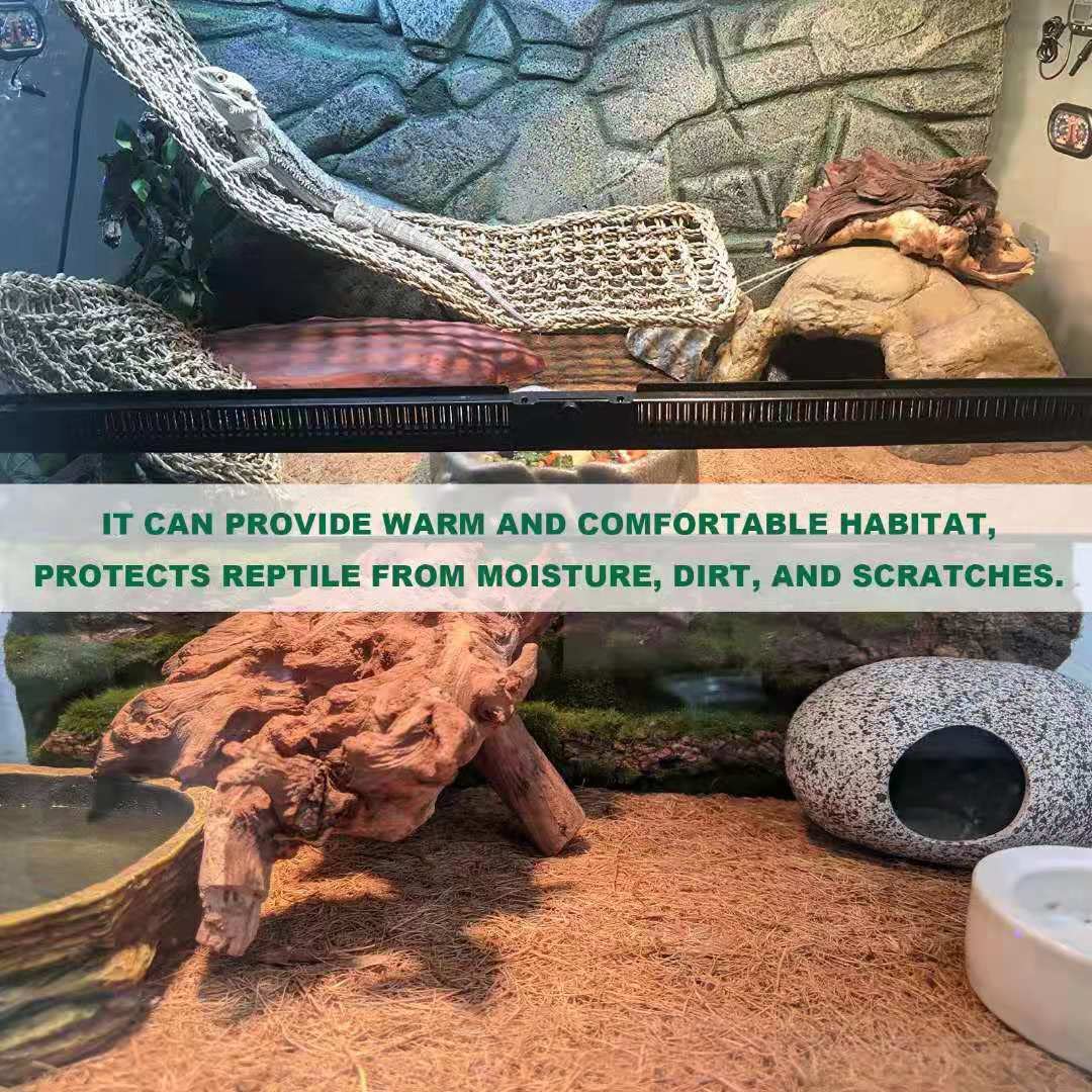 SISIPAI LIFE Alfombra coco compatible con tortugas y lagartos para terrario.