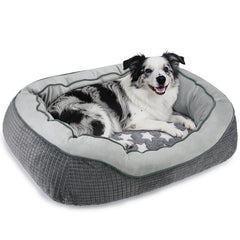 Cama SIWA MARY exterior flannel gris para confort diario.