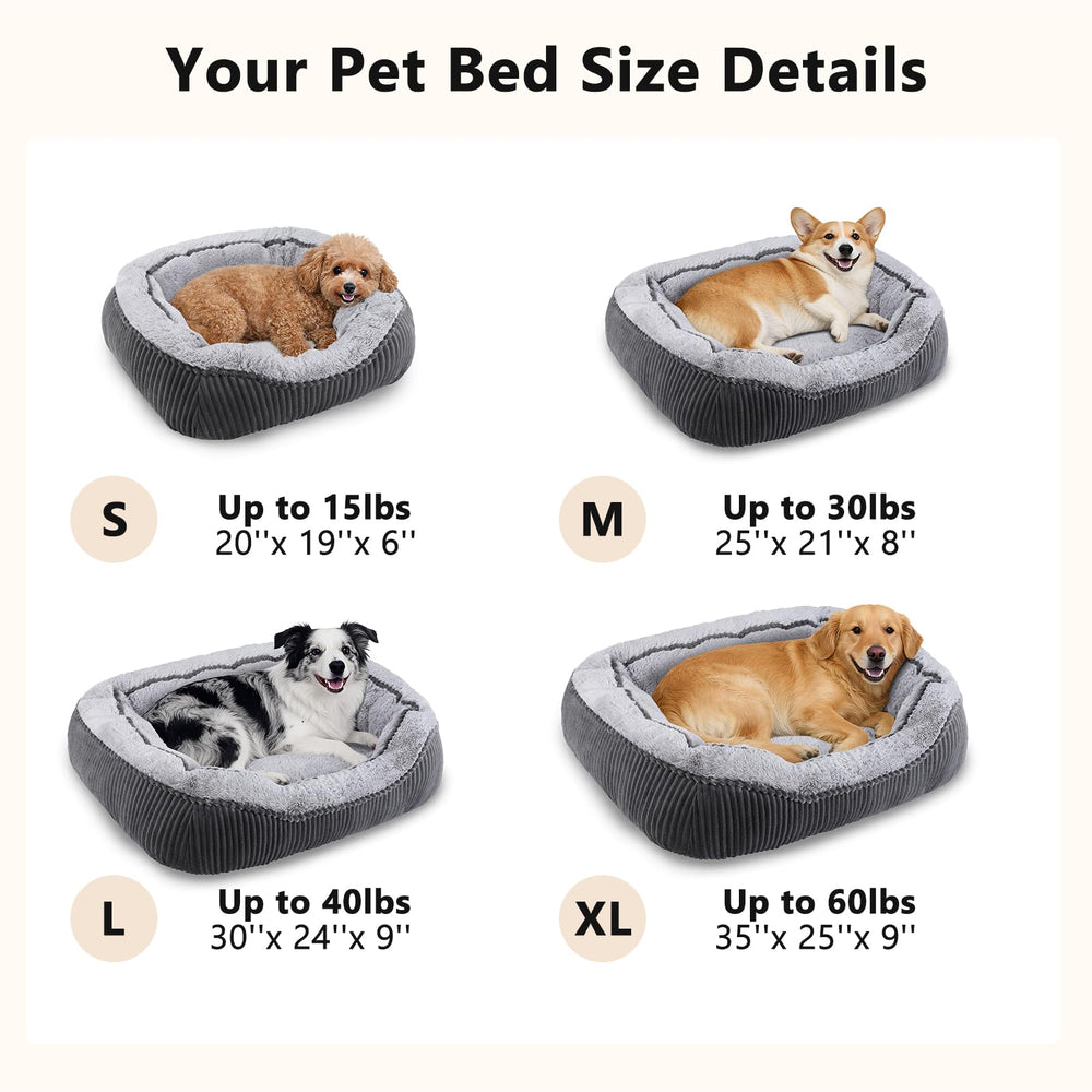 Tallas múltiples permiten adaptar la cama a diferentes perros grandes.