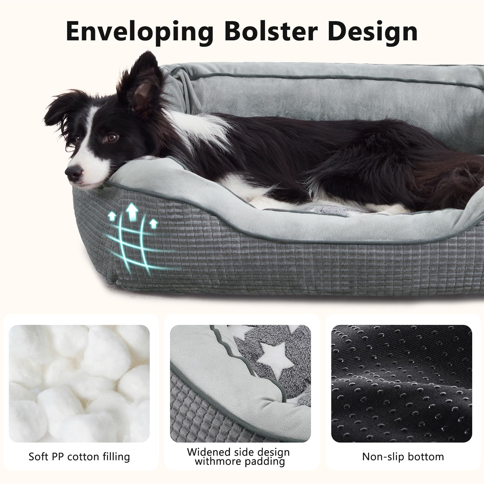 Cama SIWA MARY tamaño grande para perros medianos.