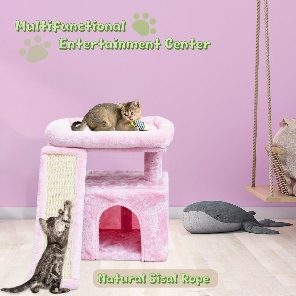 SIYIPURR sisal-rosado-gato: rascado natural para uñas y ejercicio