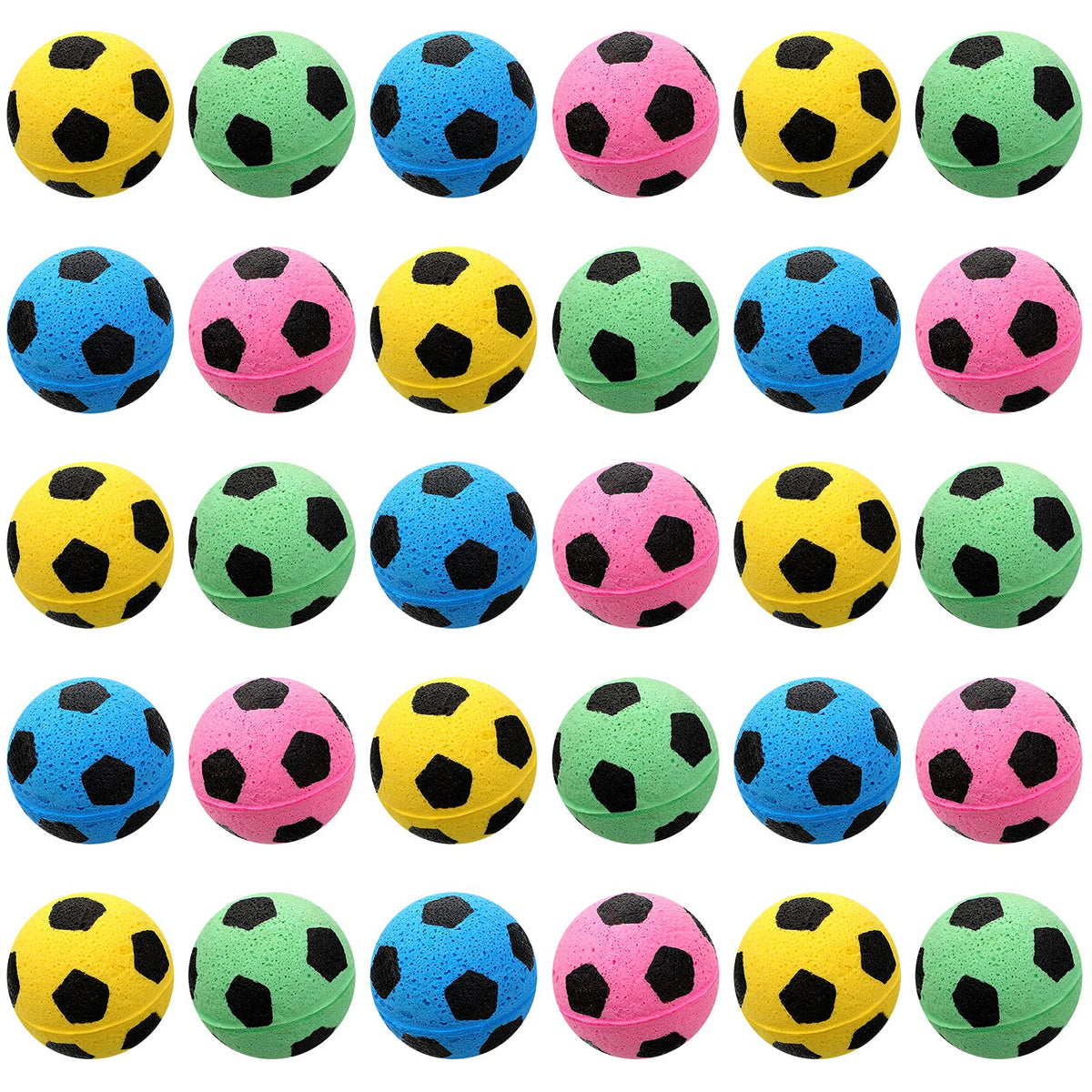 Bolas Skylety de fútbol para gato en 32 colores brillantes para atraer su atención