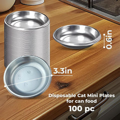 Skywin tazón plástico duradero para gatos, resistente para comida y agua.