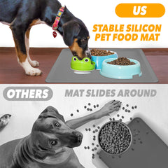 Skywin TidyFriend superficie antideslizante mantiene cuencos en su lugar durante la comida.