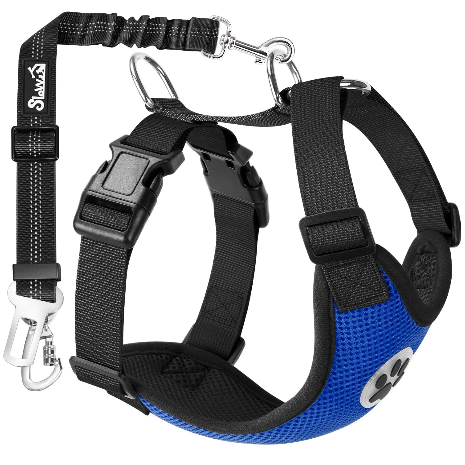 SlowTon arnés con carabiner y cinturón 2 en 1 para coche, apariencia segura.