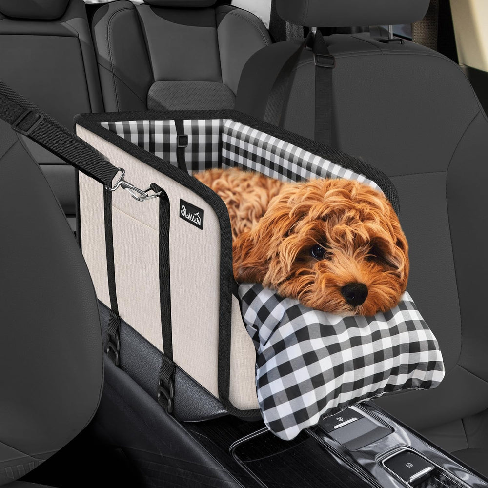 SlowTon consola para perro en coche: asiento seguro y anti-deslizante