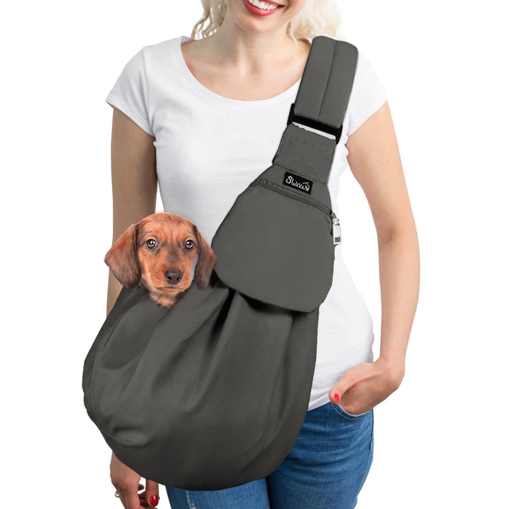 SlowTon portador perro bandolera acolchado para hombro, ideal para paseos diarios.