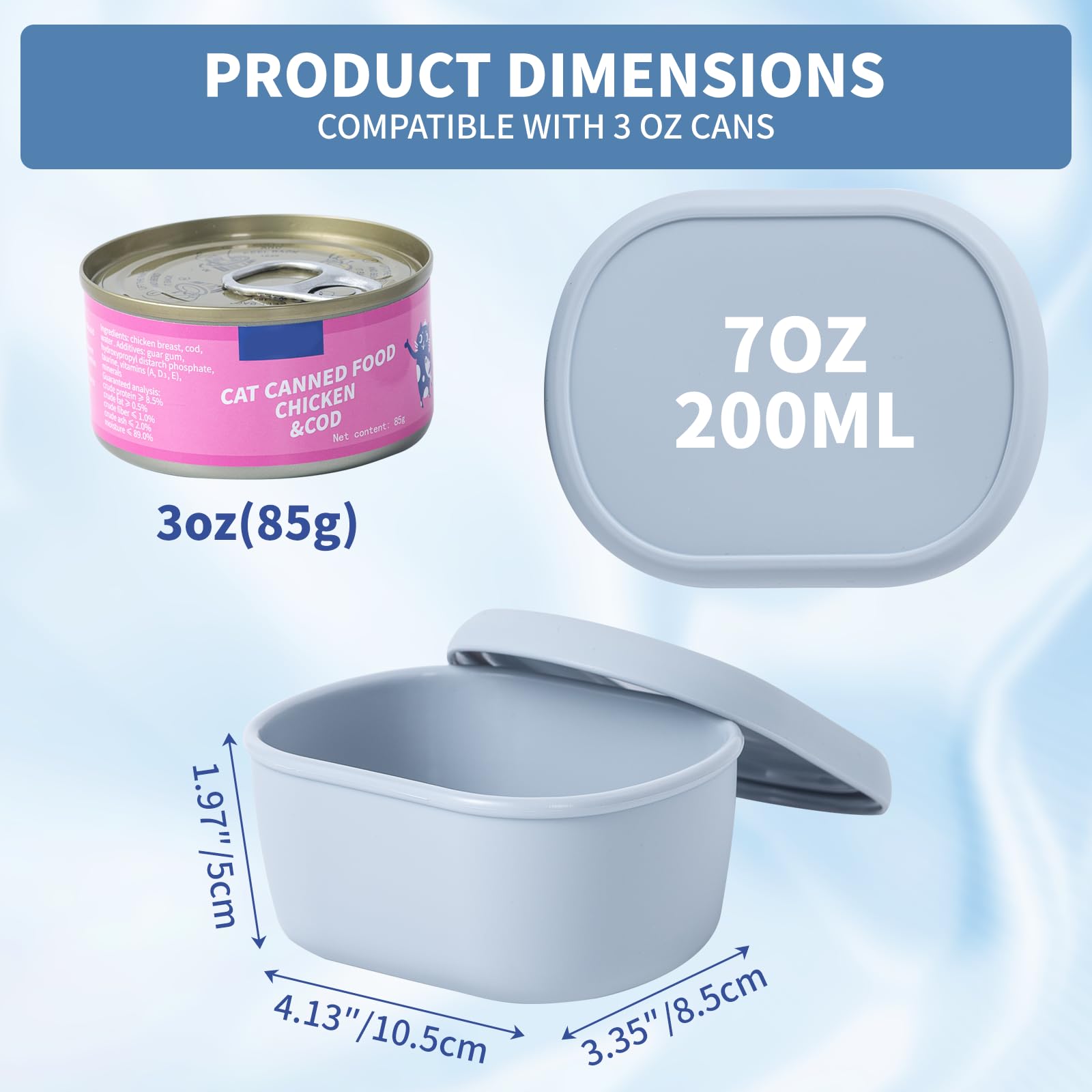 SLSON tapas herméticas para latas de 65mm evitan derrames en la nevera.