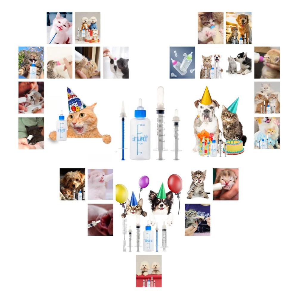 SLWHYZL Kit biberón gatitos-60ml: práctico para salidas y alimentación fuera de casa.