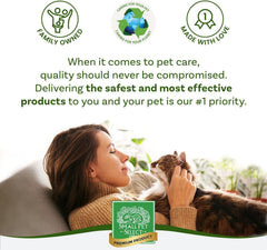 Pellets de pino 100% natural sin químicos para mascotas pequeñas.
