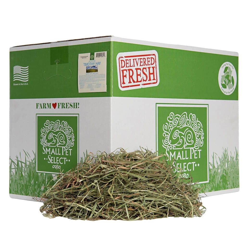 Small Pet Select Heno Timothy 3ª Corte Suave 20 libras: saco visible, opción fresca para alimentar a tu mascota