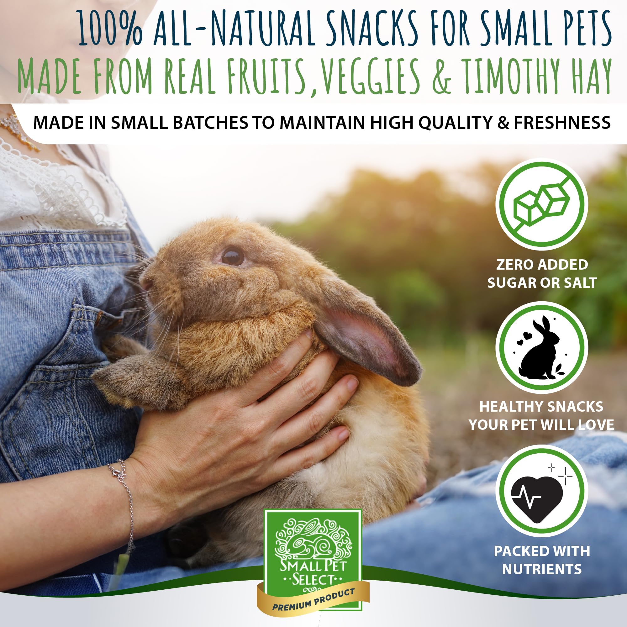Small Pet Select Merendadores pedacitos zanahoria-pina, entrenamiento suave y recompensa