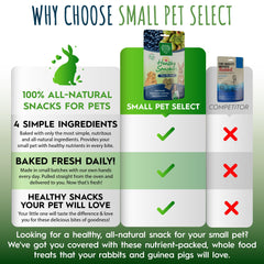 Small Pet Select Snacker sin conservantes, ingredientes simples y confiables.