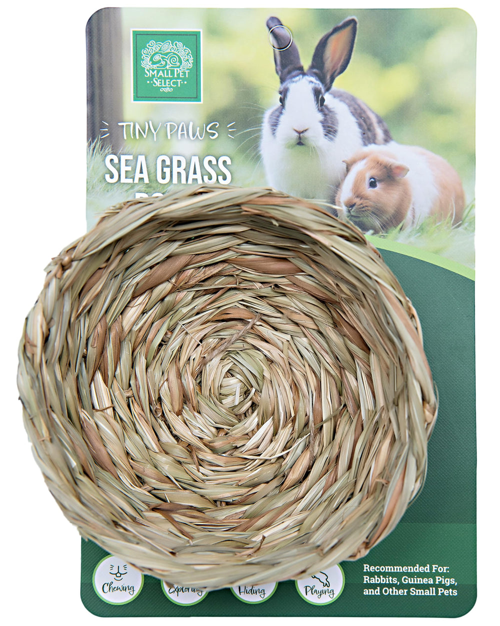 Pack Tiny Paws de Small Pet Select: cadena de seagrass para lanzar y colgar.