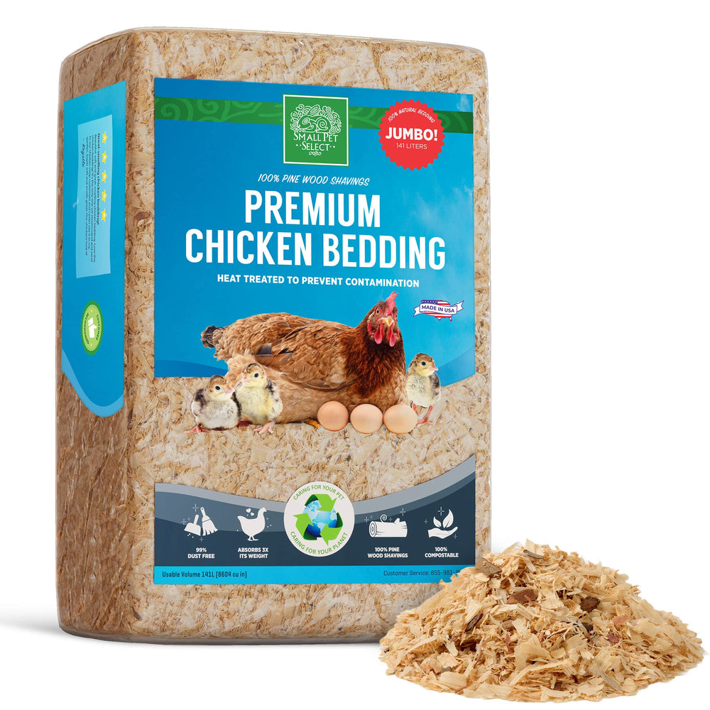 Small Pet Select virutas de pino 141L en bolsa: cama cómoda para gallinas