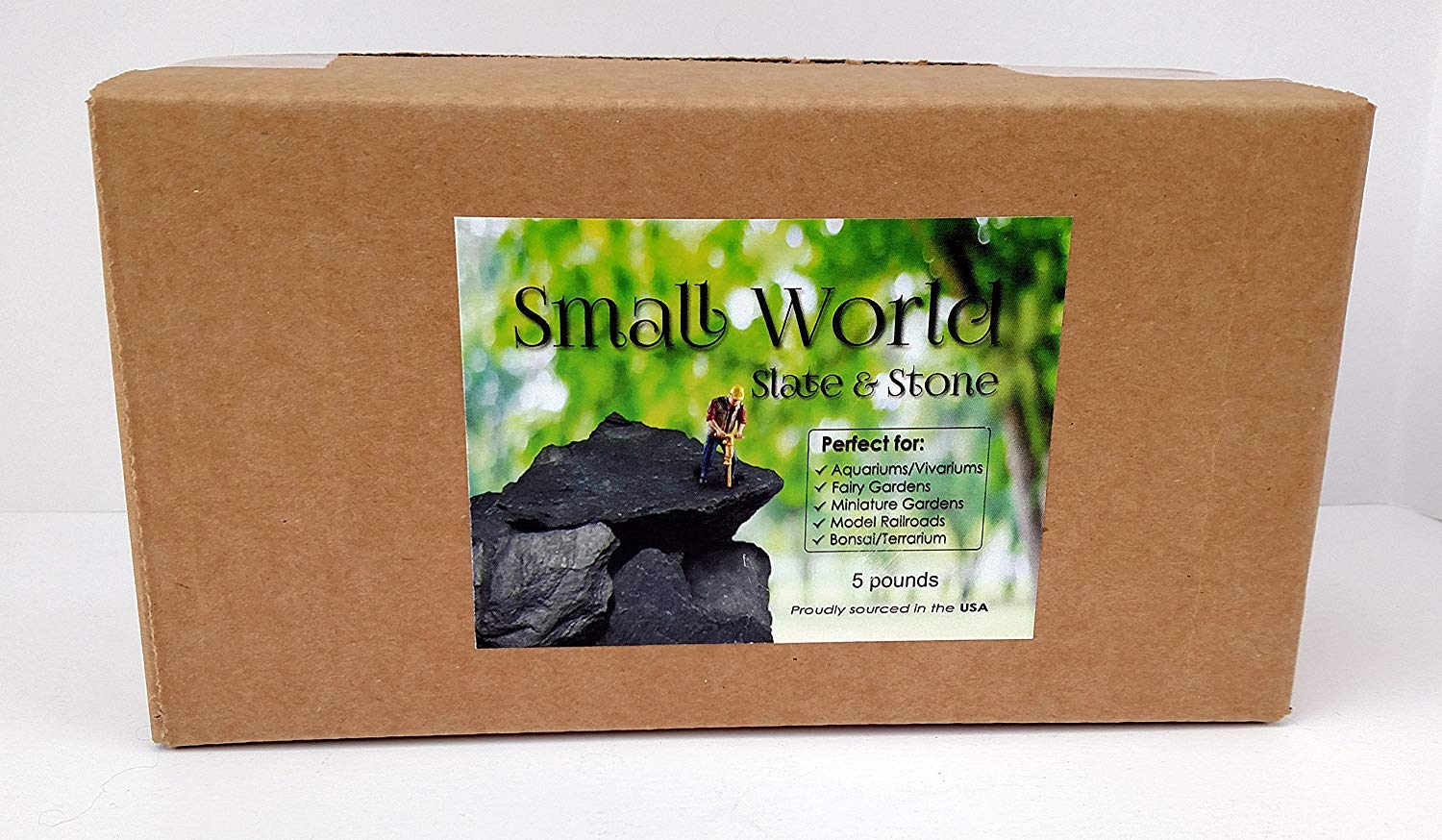 Mosaico y dioramas con pizarra Small World para jardines en miniatura