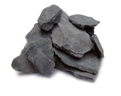 Small World Slate & Stone – Piedra pizarra gris 1-3 pulgadas para acuarios, paisajes.