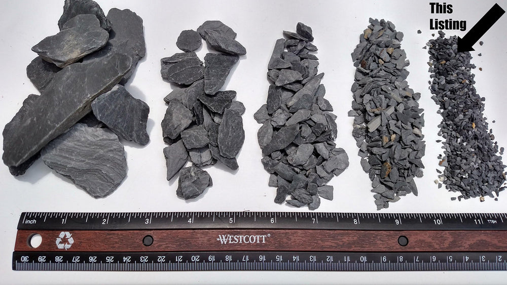Small World Slate & Stone – textura gris profundo para jardines en miniatura