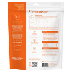 Smallbatch Pets proteína única de pollo para dietas simples.