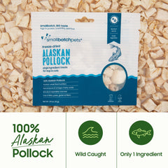 Smallbatch Pets uso multiplo Pollock deshidratado: suplemento sabroso para dieta diaria