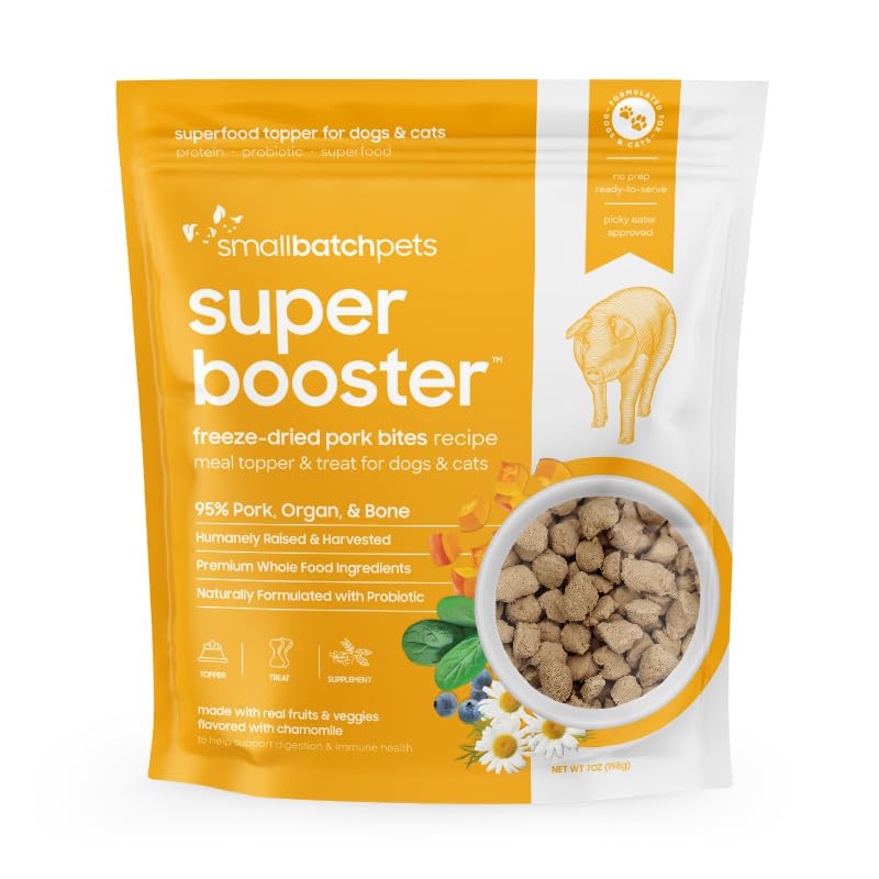 Smallbatch tiras de cerdo deshidratadas, alto contenido de proteína para perros