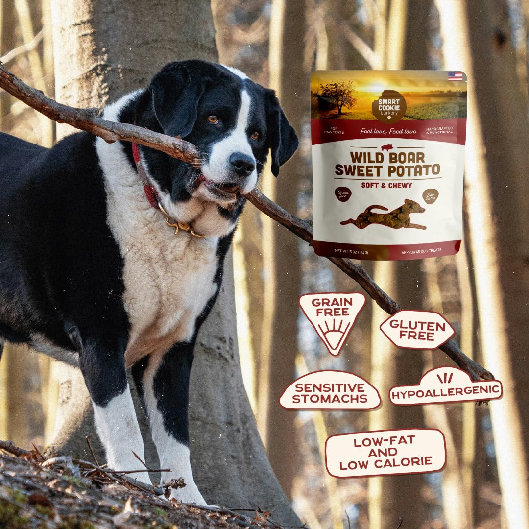 Smart Cookie bocaditos jabalí salvaje; digestión fácil para perros.
