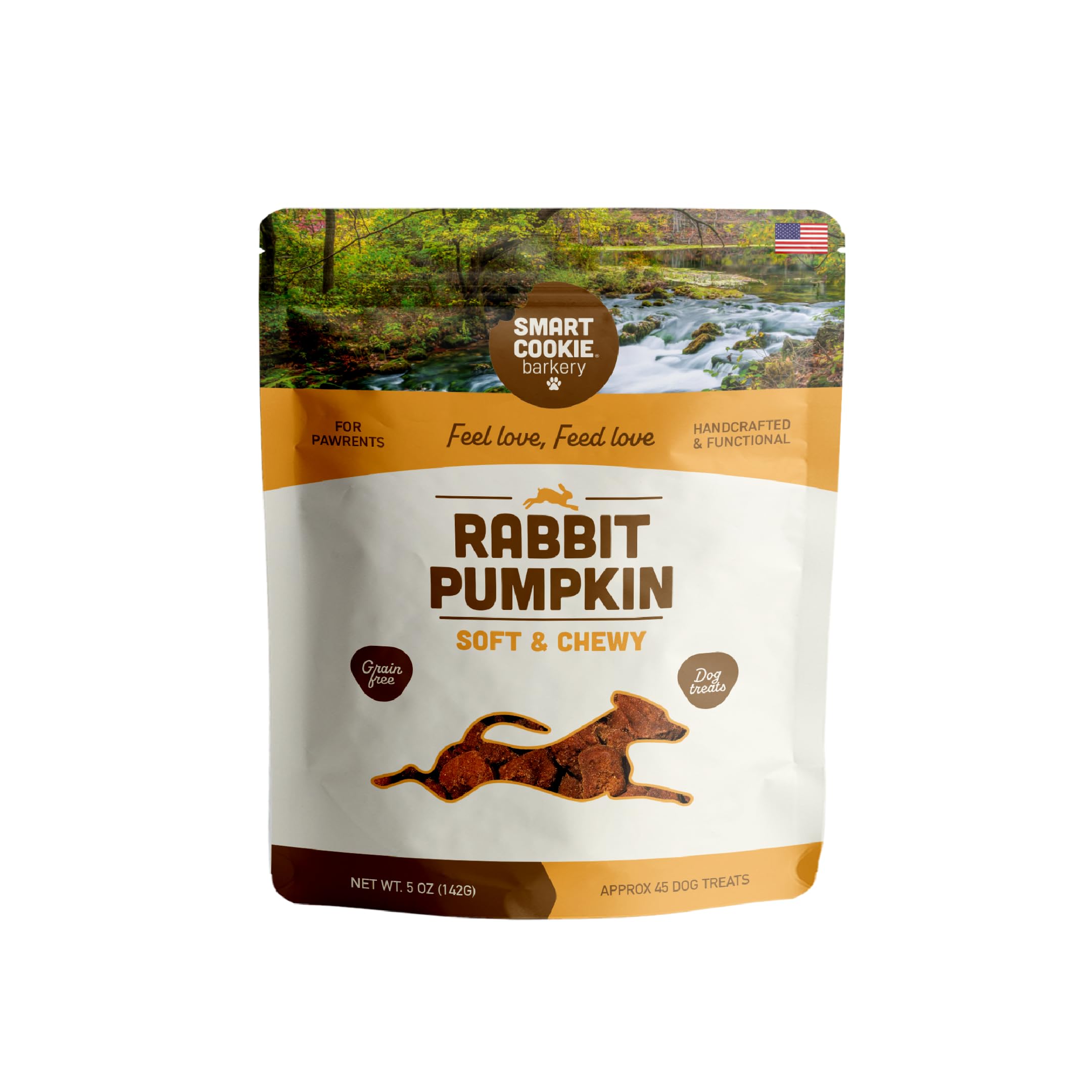 Smart Cookie bouchées lapin et citrouille, texture tendre pour chiens sensibles