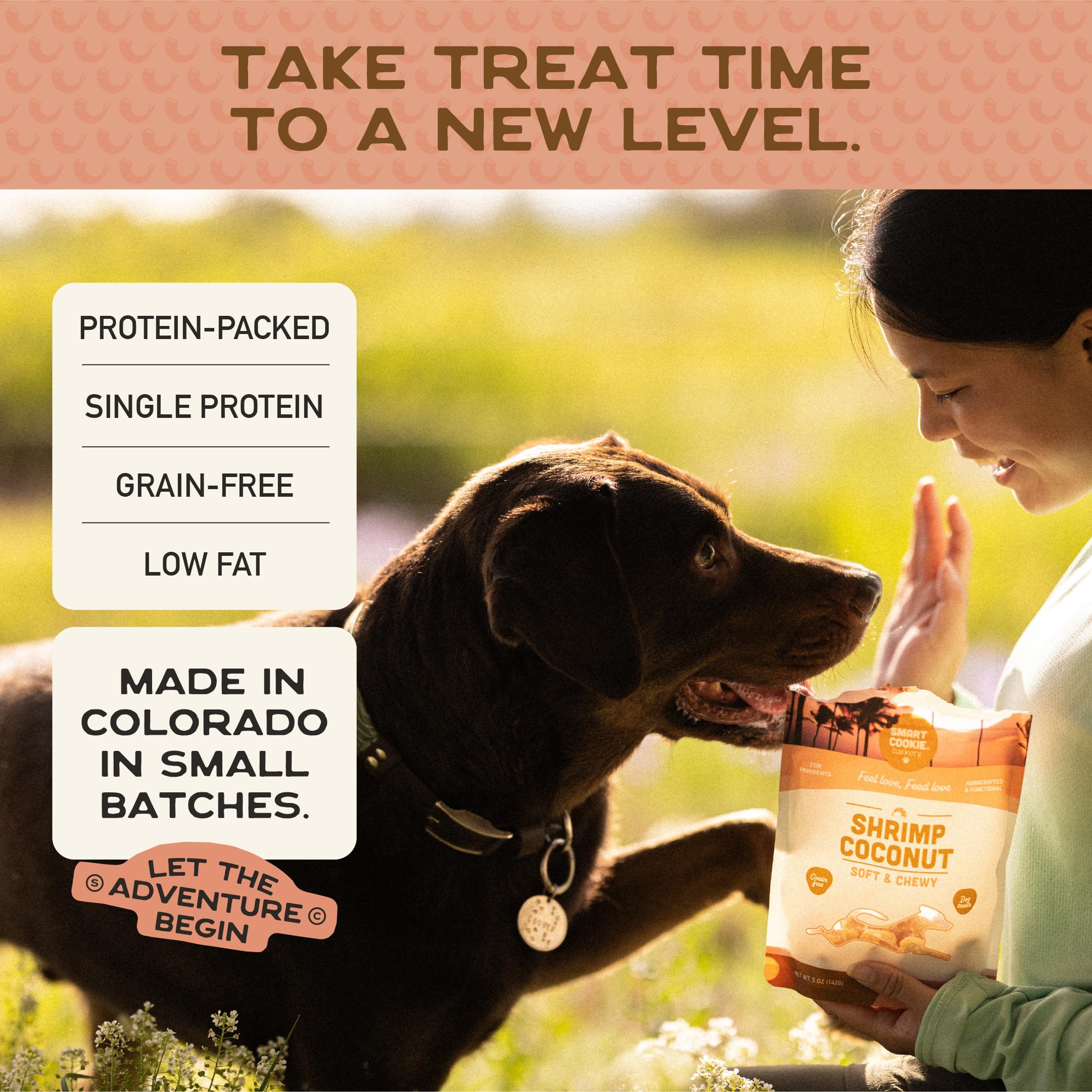 Smart Cookie coco-fruta nutritiva: sabor tropical que agrada a perros curiosos