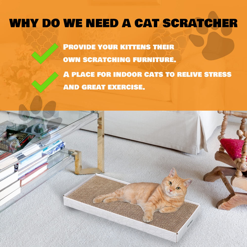SMARTBEAN grattoir-carton-chat-ensemble-trois-piece, idéal pour délimiter plusieurs zones dans la maison.