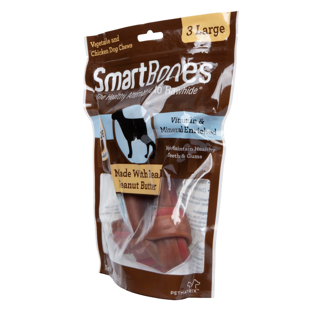 SmartBones enriquecidos con vitaminas y minerales, apoyo nutricional diario.