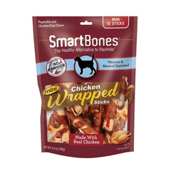 SmartBones Mini palitos envueltos en pollo para ayudar a dientes sanos