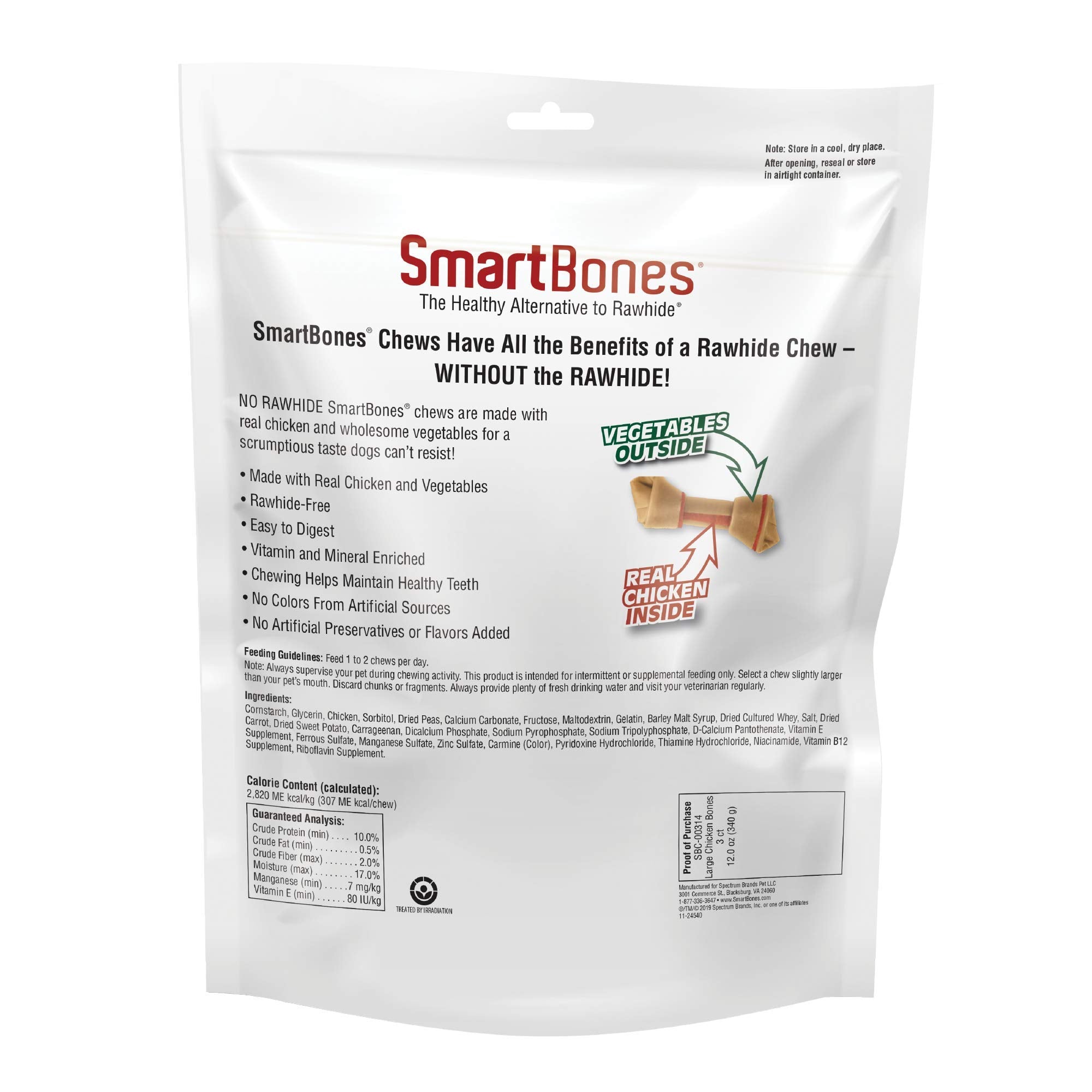 SmartBones sin cuero crudo para una masticación suave y adecuada digestión.
