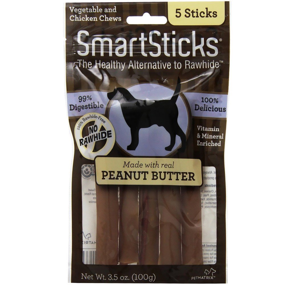 SmartBones SmartSticks: palitos sin piel cruda con carne real y verduras para perros
