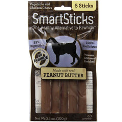 SmartBones SmartSticks: palitos sin piel cruda con carne real y verduras para perros