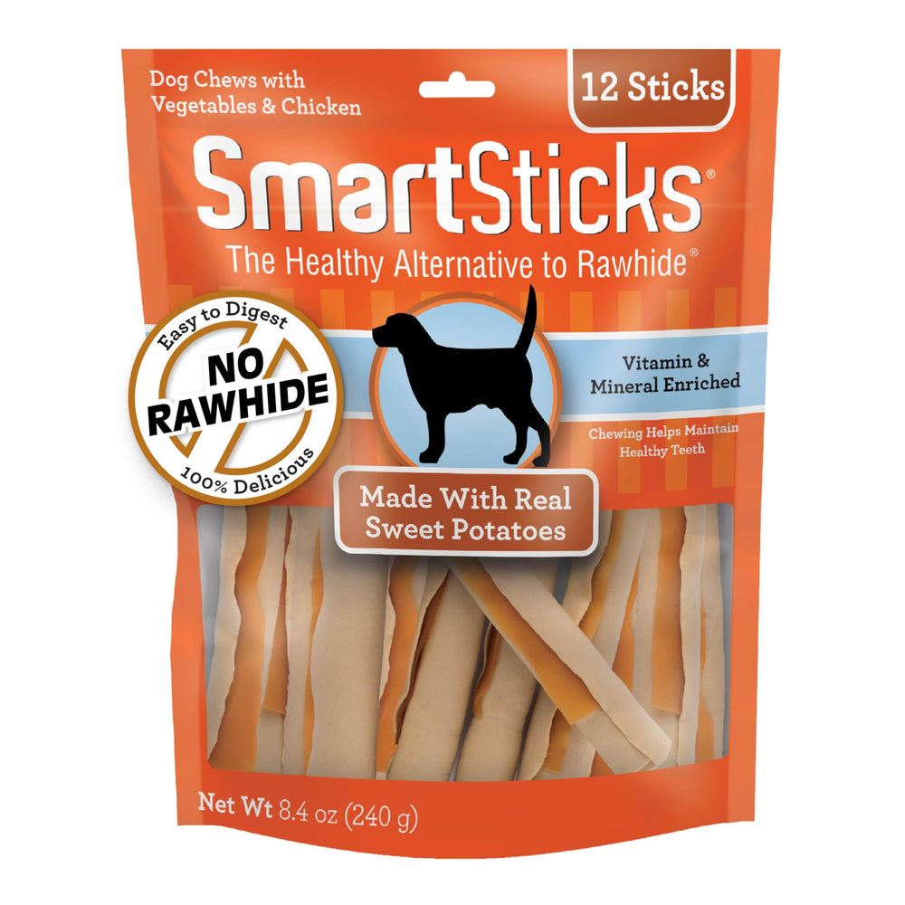 SmartSticks sin cuero crudo para masticación segura