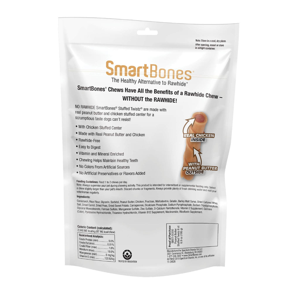 SmartBones Twistz favorece la masticación para dientes sanos.