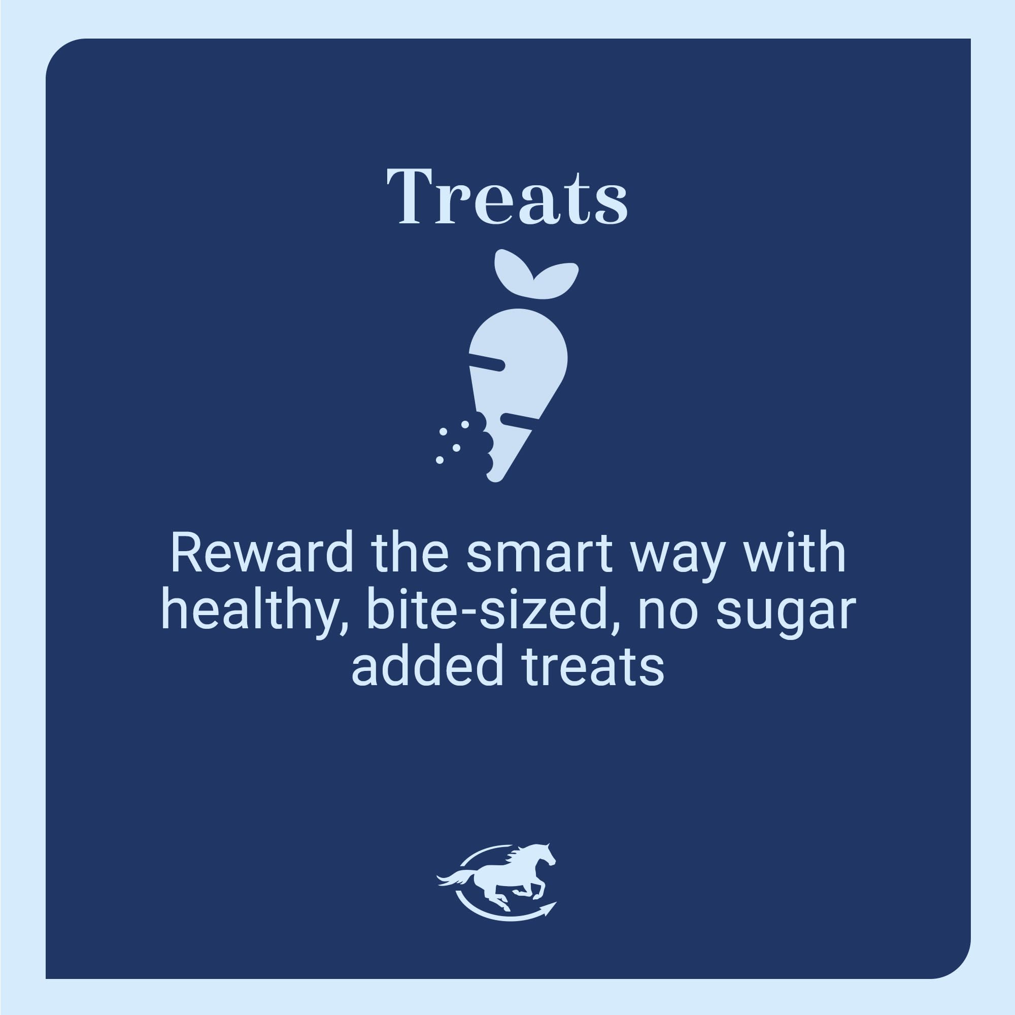 SmartEquine Equi Treats, sabores menta y cereza vainilla, ideal para premios durante entreno.