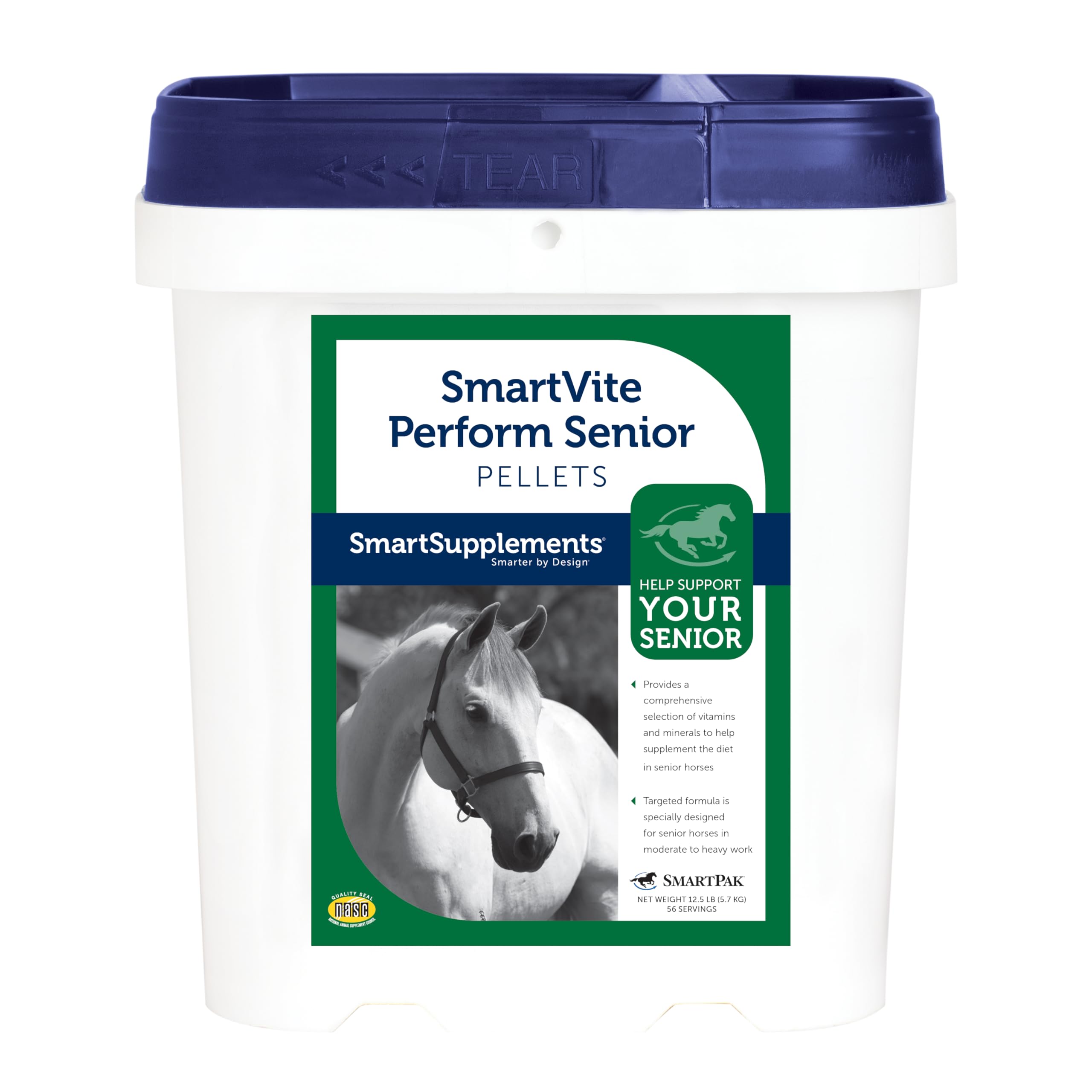 SmartEquine SmartVite Perform Senior: porciones para nutrición equilibrada de caballos mayores