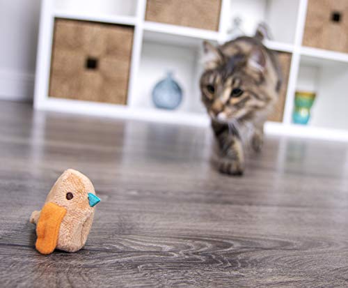 Materiales sostenibles en Chickadee Chirp juego responsable para gatos