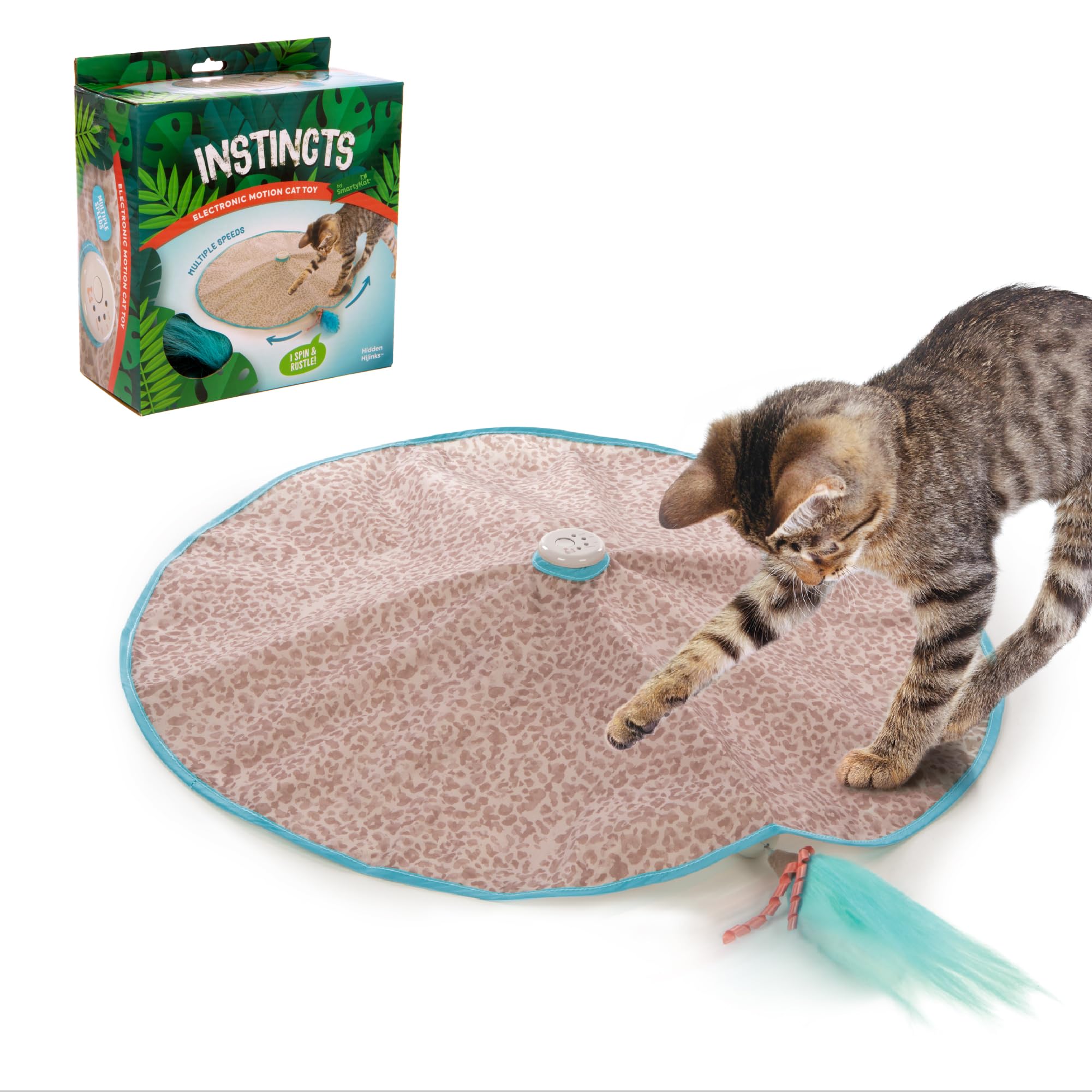 SmartyKat Hidden Hijinks: varita teaser interactiva para gatos, fomenta ejercicio y juego independiente